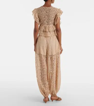 ADRIANA DEGREAS Lace balloon pants | Thumbnail 6 ADRIANA DEGREAS Lace balloon pants | Thumbnail 6
