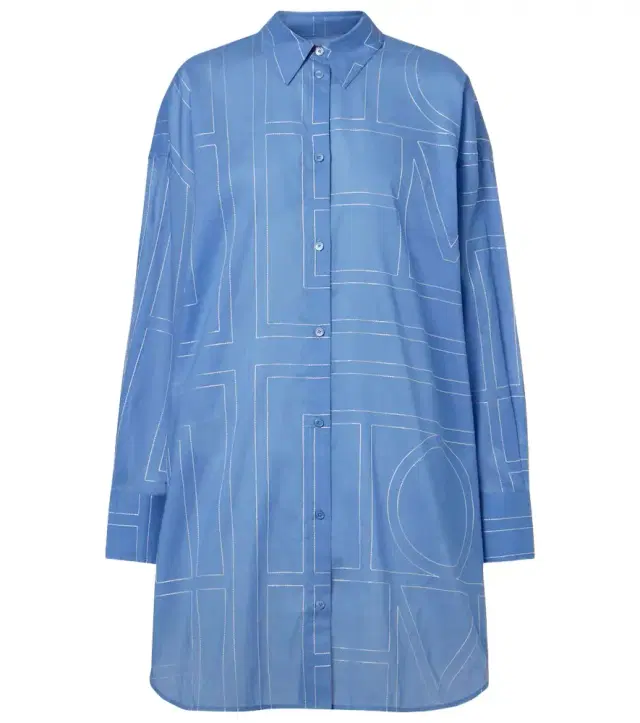 Embroidered cotton-blend shirt