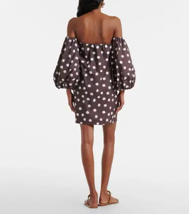 ADRIANA DEGREAS Polka-dot cotton-blend minidress | Thumbnail 2 ADRIANA DEGREAS Polka-dot cotton-blend minidress | Thumbnail 2
