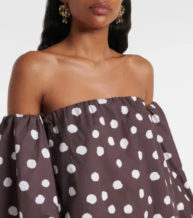 ADRIANA DEGREAS Polka-dot cotton-blend minidress | Thumbnail 4 ADRIANA DEGREAS Polka-dot cotton-blend minidress | Thumbnail 4