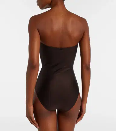 ADRIANA DEGREAS Deco Solid embellished swimsuit | Thumbnail 3