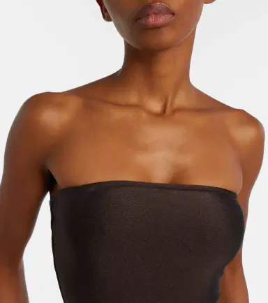 ADRIANA DEGREAS Deco Solid embellished swimsuit | Thumbnail 4