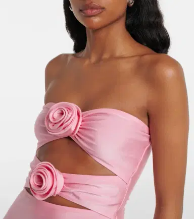 Adriana Degreas Cutout floral-appliqué minidress | Thumbnail 2