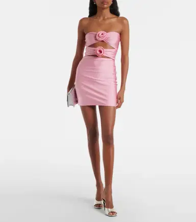Adriana Degreas Cutout floral-appliqué minidress | Thumbnail 5