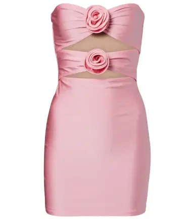 Adriana Degreas Cutout floral-appliqué minidress | Thumbnail 1