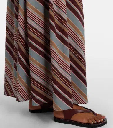 ADRIANA DEGREAS Striped cotton-blend maxi skirt | Thumbnail 2 ADRIANA DEGREAS Striped cotton-blend maxi skirt | Thumbnail 2