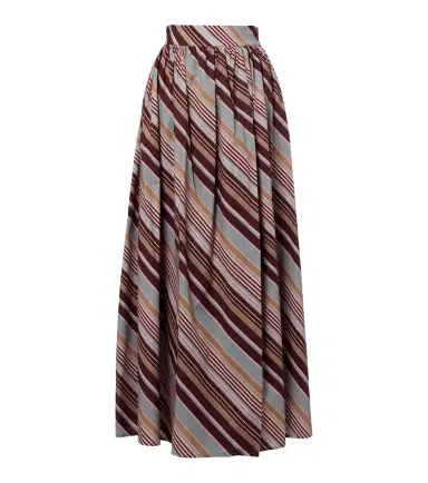 ADRIANA DEGREAS Striped cotton-blend maxi skirt | Thumbnail 1 ADRIANA DEGREAS Striped cotton-blend maxi skirt | Thumbnail 1