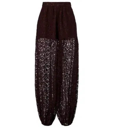 ADRIANA DEGREAS Cotton-blend lace balloon pants | Thumbnail 1