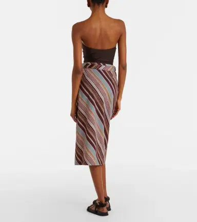 ADRIANA DEGREAS Striped cotton-blend beach cover-up | Thumbnail 2 ADRIANA DEGREAS Striped cotton-blend beach cover-up | Thumbnail 2