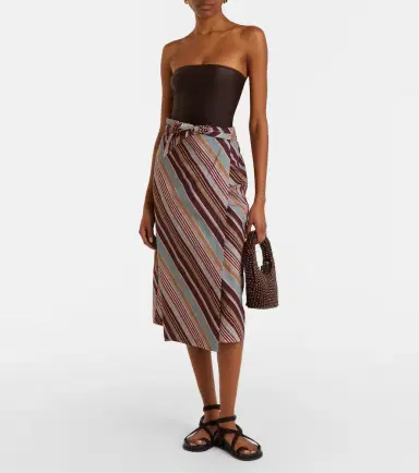 ADRIANA DEGREAS Striped cotton-blend beach cover-up | Thumbnail 4 ADRIANA DEGREAS Striped cotton-blend beach cover-up | Thumbnail 4