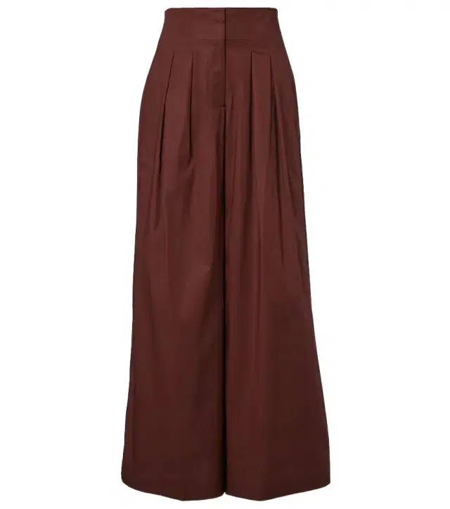 Adriana Degreas Cotton-blend wide-leg pants