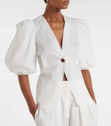 ADRIANA DEGREAS Cotton-blend top | Thumbnail 3