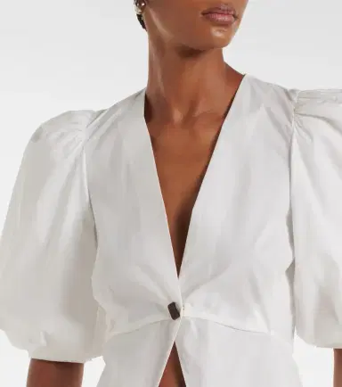 ADRIANA DEGREAS Cotton-blend top | Thumbnail 5