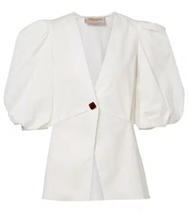 ADRIANA DEGREAS Cotton-blend top | Thumbnail 1