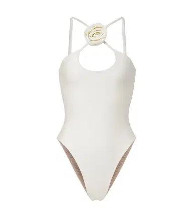 ADRIANA DEGREAS Floral-appliqué swimsuit | Thumbnail 1