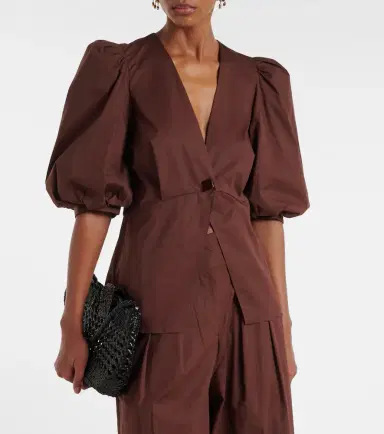 ADRIANA DEGREAS Cotton-blend top | Thumbnail 3 ADRIANA DEGREAS Cotton-blend top | Thumbnail 3