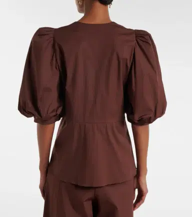 ADRIANA DEGREAS Cotton-blend top | Thumbnail 4 ADRIANA DEGREAS Cotton-blend top | Thumbnail 4