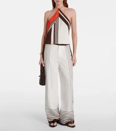 SIR. Destino striped silk wide-leg pants | Thumbnail 2 SIR. Destino striped silk wide-leg pants | Thumbnail 2