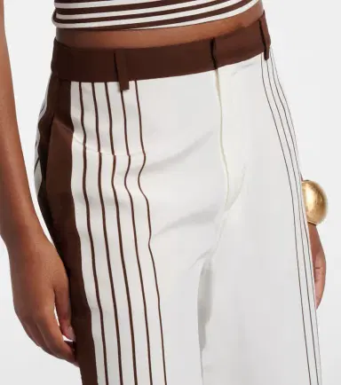 SIR. Destino striped silk wide-leg pants | Thumbnail 4 SIR. Destino striped silk wide-leg pants | Thumbnail 4