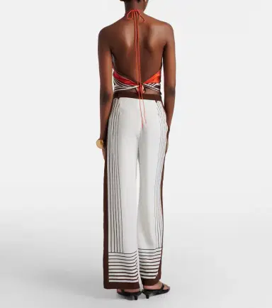 SIR. Destino striped silk wide-leg pants | Thumbnail 5 SIR. Destino striped silk wide-leg pants | Thumbnail 5