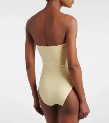 Karla Colletto Ruched bandeau swimsuit | Thumbnail 2