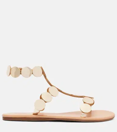Ancient Greek Sandals Triton embellished leather gladiator sandals | Thumbnail 3