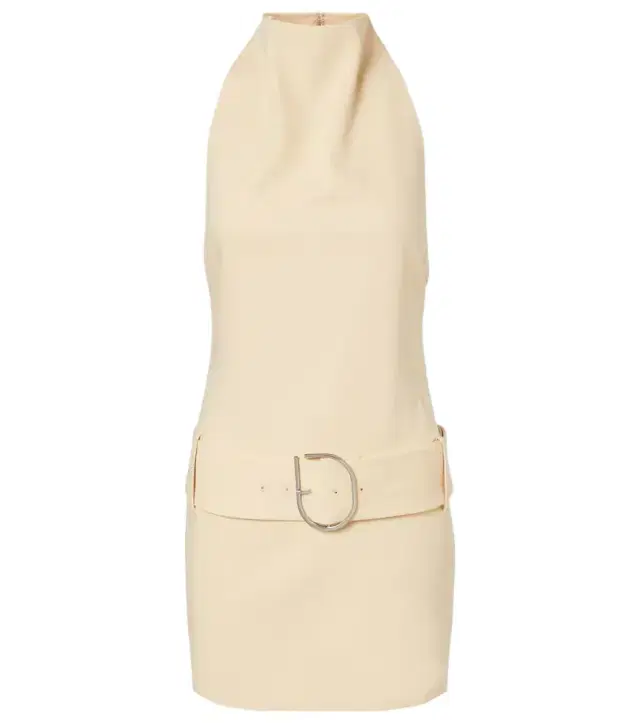 SIR Sabina belted halterneck minidress