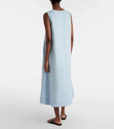 ASCENO Nisha linen midi dress | Thumbnail 4 ASCENO Nisha linen midi dress | Thumbnail 4