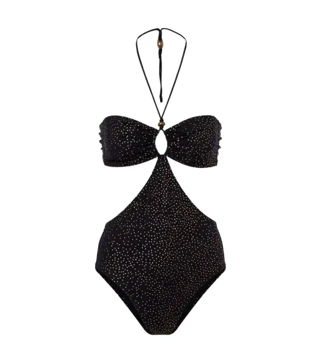 Isabel Marant Idoya polka-dot cutout swimsuit