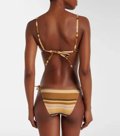 Isabel Marant Feride striped triangle bikini top | Thumbnail 4 Isabel Marant Feride striped triangle bikini top | Thumbnail 4