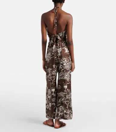 Asceno Isola printed silk twill wide-leg pants | Thumbnail 2