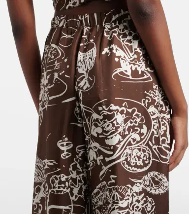 Asceno Isola printed silk twill wide-leg pants | Thumbnail 6