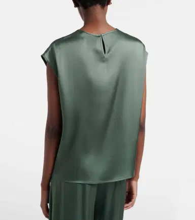 Asceno Dasha silk twill top | Thumbnail 3