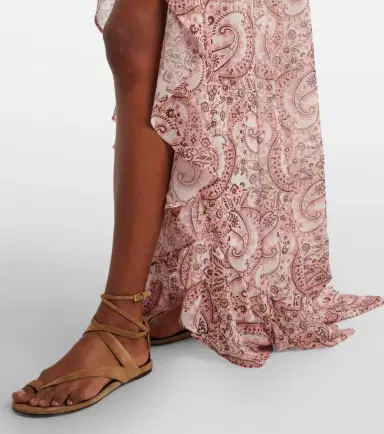 Bananhot Malena paisley ruffled asymmetric maxi dress | Thumbnail 5 Bananhot Malena paisley ruffled asymmetric maxi dress | Thumbnail 5