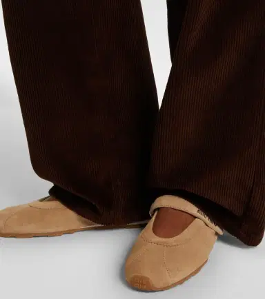 Miu Miu Plume suede ballet flats | Thumbnail 6