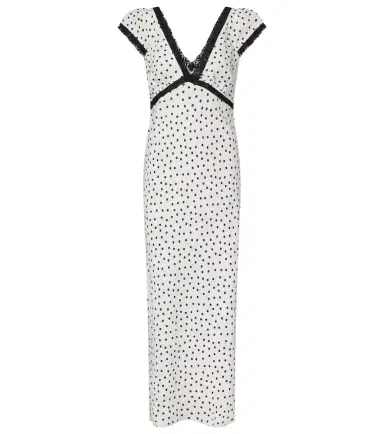 Rixo Iggy polka-dot linen-blend midi dress | Thumbnail 1