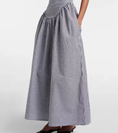 Bananhot Paloma gingham cotton poplin maxi dress | Thumbnail 4 Bananhot Paloma gingham cotton poplin maxi dress | Thumbnail 4