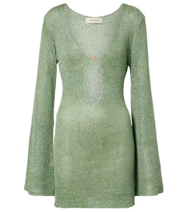 Bananhot Rey sequined knitted minidress