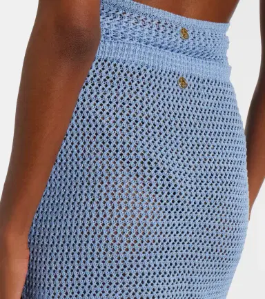 Bananhot Cori open-knit lamé miniskirt | Thumbnail 2