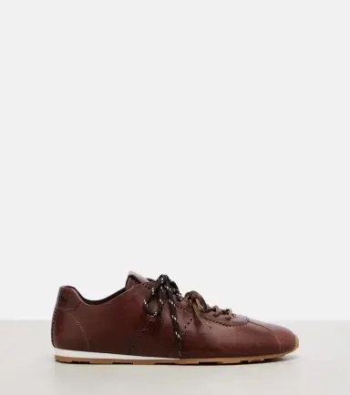 Miu Miu Plume leather sneakers | Thumbnail 2