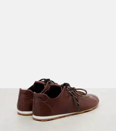 Miu Miu Plume leather sneakers | Thumbnail 3