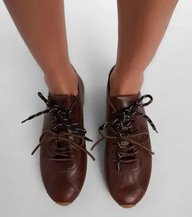 Miu Miu Plume leather sneakers | Thumbnail 6