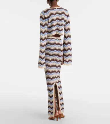 Bananhot Helena open-knit cotton-blend maxi skirt | Thumbnail 5 Bananhot Helena open-knit cotton-blend maxi skirt | Thumbnail 5