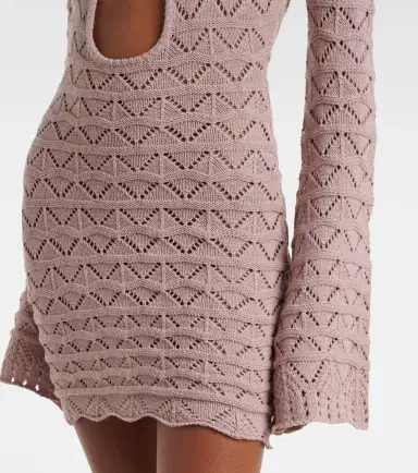 Bananhot Rey knitted cotton-blend minidress | Thumbnail 3