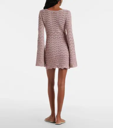 Bananhot Rey knitted cotton-blend minidress | Thumbnail 4