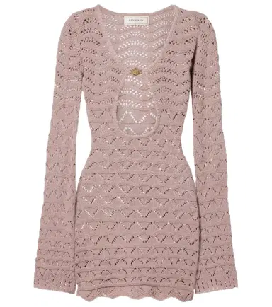 Bananhot Rey knitted cotton-blend minidress | Thumbnail 1