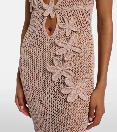 Bananhot Hilsa open-knit lamé maxi dress | Thumbnail 7