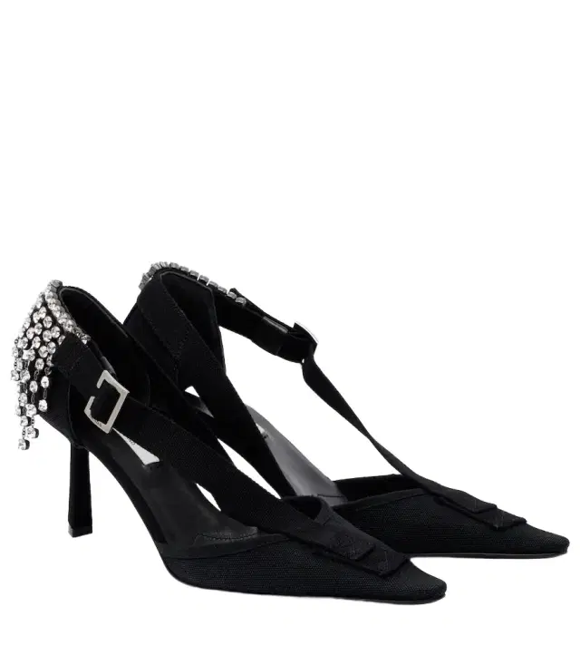 Prada Crystal-embellished pumps