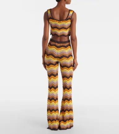Bananhot Kim cotton-blend flared pants | Thumbnail 2