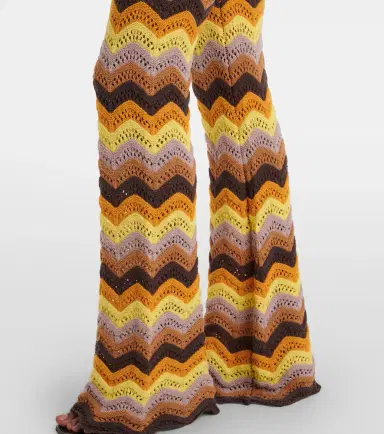 Bananhot Kim cotton-blend flared pants | Thumbnail 3